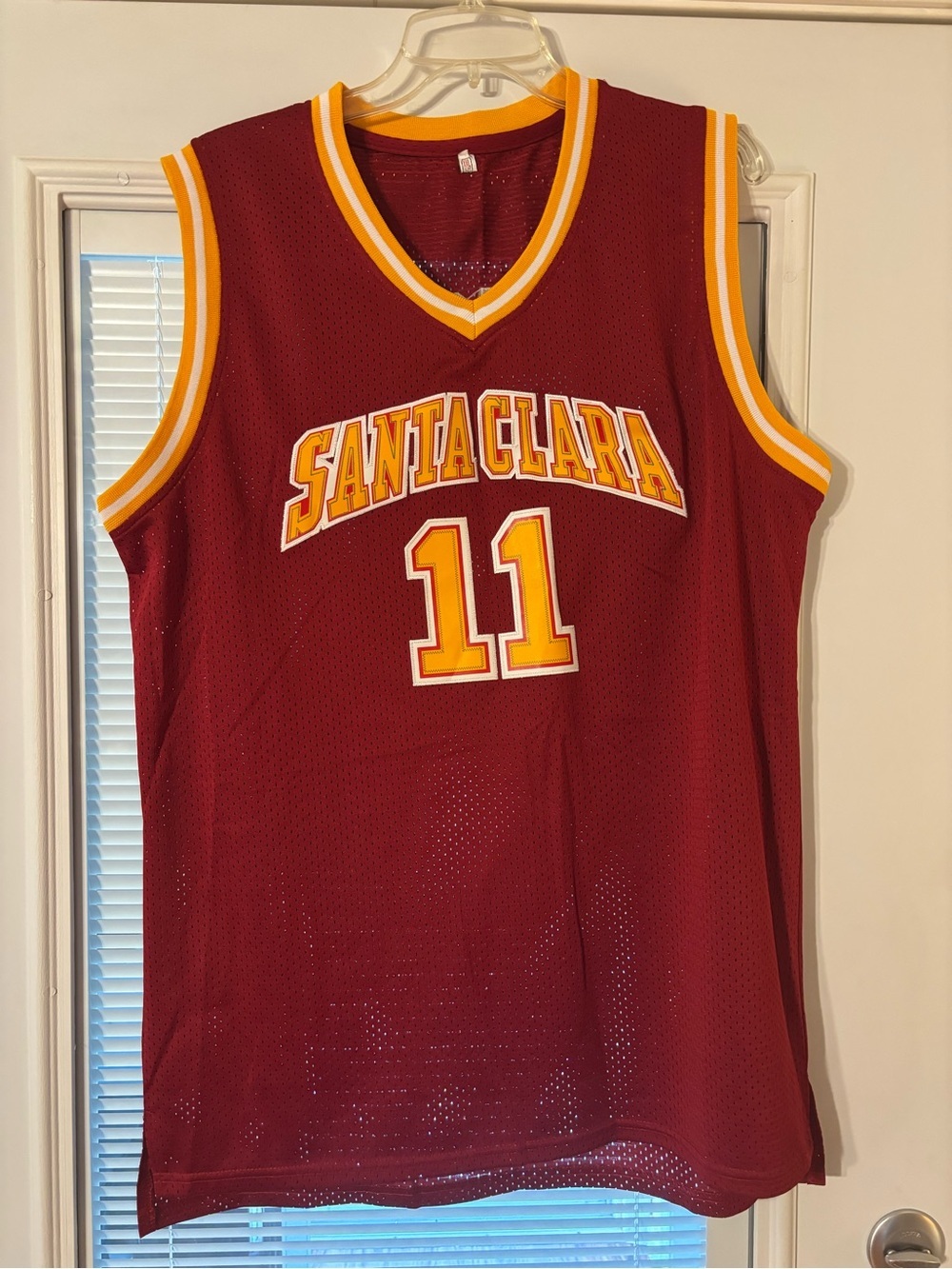 Santa Clara Men's Basketball Jersey - Maroon/Gold #11